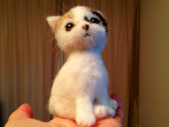 羊毛フェルト:愛猫ちゃんそっくり人形 5枚目の画像