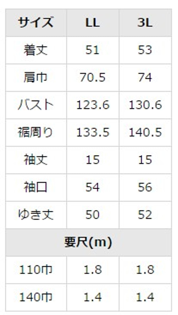 【型紙】★LL~3Lサイズ★ゆるTブラウス(パターン) 5枚目の画像