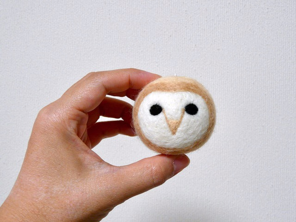 【小さい】Owlball キーホルダー 5枚目の画像