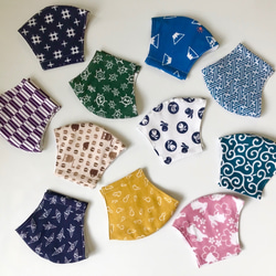 ≪日本製≫手ぬぐいマスク【唐草】（大人用） 3枚目の画像