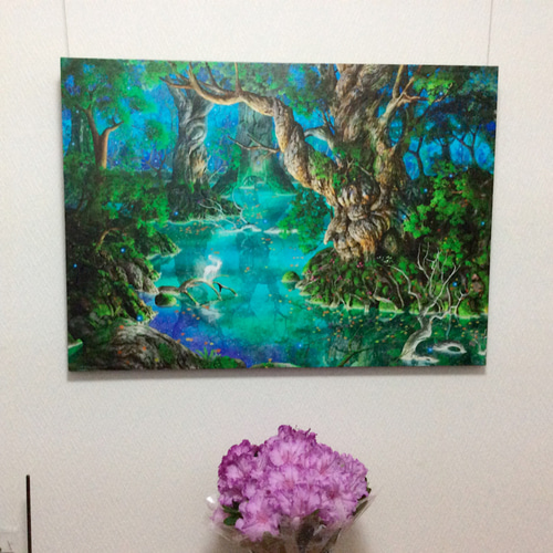 販売終了】【A1サイズ デジタル版画アートパネル】ルドンの森 絵画