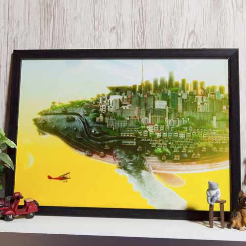 優れた品質 夕刻の秋】アクリル画 絵画 風景画 F6 絵画 - 絵画