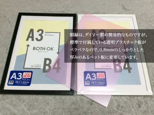 【A3額付き】メリーゴーランドしかない遊園地 イルカバージョン 5枚目の画像