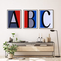 アルファベット　A⭐️北欧風　ポスター　北欧　インテリア　アート　ウェルカムボード 5枚目の画像
