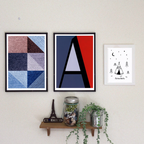 ヴェルベットアート② グレー⭐️北欧風 ポスター 北欧 インテリア