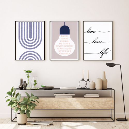 北欧アート3枚セット レトロ ⭐︎ポスター インテリア 名言 北欧雑貨