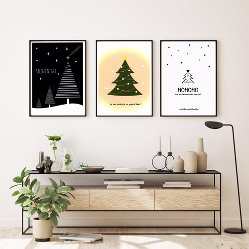 クリスマスB0サイズ◆送料無料◆インテリアポスター 送料無料 クリスマス 3枚セット ⭐︎ ポスター インテリア 写真