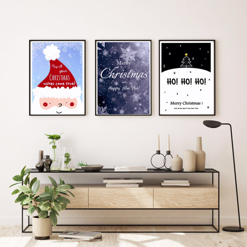 クリスマスB0サイズ◆送料無料◆インテリアポスター 送料無料 クリスマス 3枚セット ⭐︎ ポスター インテリア 写真