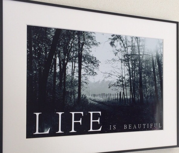 LIFE IS BEAUTIFUL フォト アート ポスター 5枚目の画像