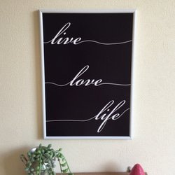 LIVE LOVE LIFE⭐︎ポスター インテリア  北欧風 雑貨 アート 3枚目の画像