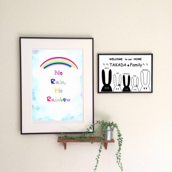 レインボー 虹 ⭐︎ポスター インテリア  名言 北欧 アート 子供部屋 5枚目の画像