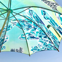 [像S的訂購商品]折疊的寶石星球陽傘螢石*片玉晴雨傘* 第2張的照片
