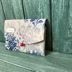 [訂單再次上架]真正的絲綢染色名片盒Yozakura 第1張的照片
