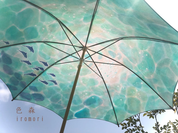 [B類訂購商品]折疊式朝陽陽傘*染色雨傘* 第2張的照片