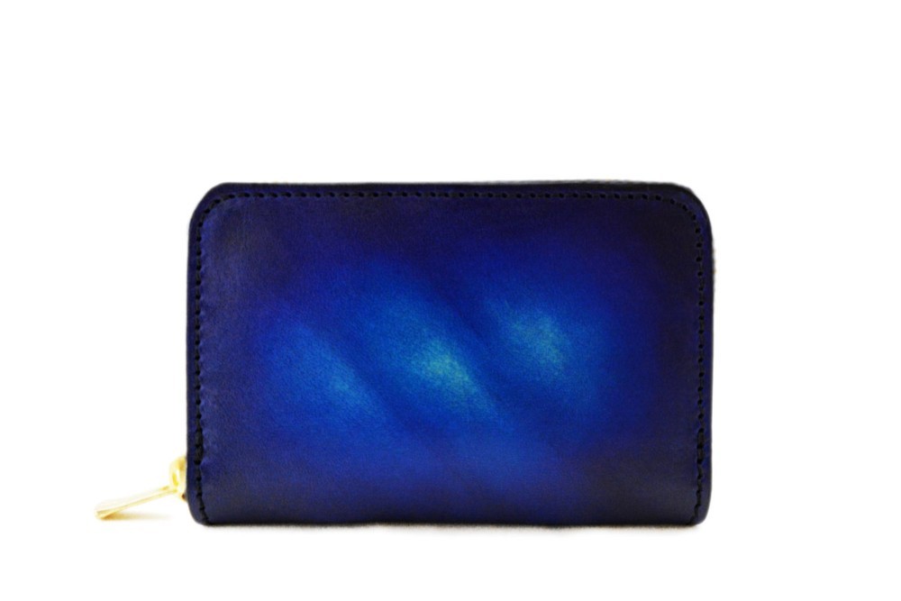 アクロモ ブルー ラウンドファスナー5連 キーケース / キーホルダー