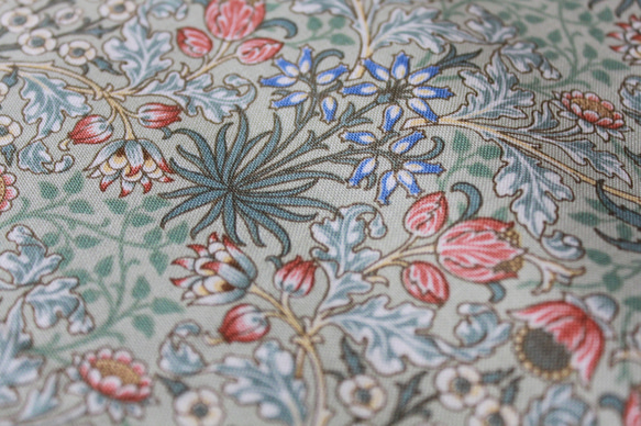 moda fabrics◆ウィリアムモリス◆Fall・グリーン◆110×100◆延長可能 2枚目の画像