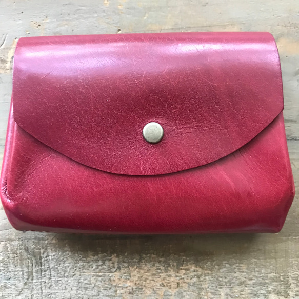★Creema限定福袋★アコーディオン財布とキーケースのセット（赤） 2枚目の画像
