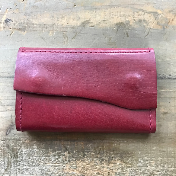 ★Creema限定福袋★アコーディオン財布とキーケースのセット（赤） 5枚目の画像
