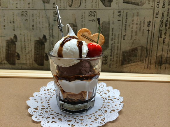 スイーツデコ☆チョコレートパフェのメモスタンド その他雑貨