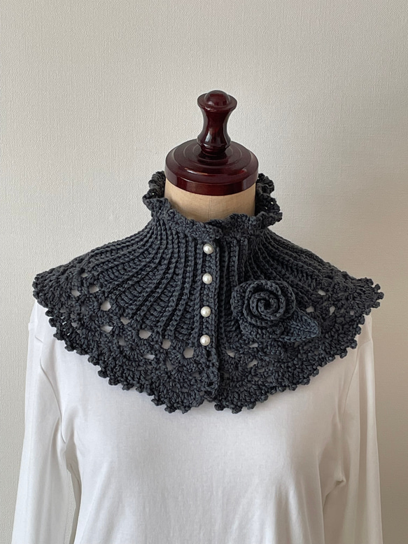 受注制作］ネックウォーマー《グレー》メリノウール ネックウォーマー