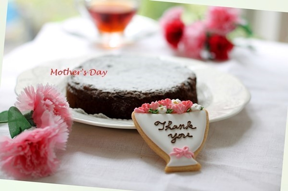 【再販】「母の日」ガトーショコラとアインシングクッキーセット 3枚目の画像
