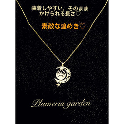 限定!ネックレス＆サンキャッチャー  Jewels Crystal  Moon 1枚目の画像