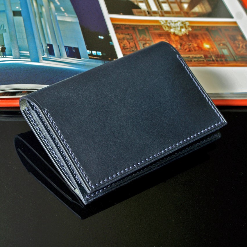 【 手縫い 】イタリアン本革レザー名刺入れ  名入れ無料