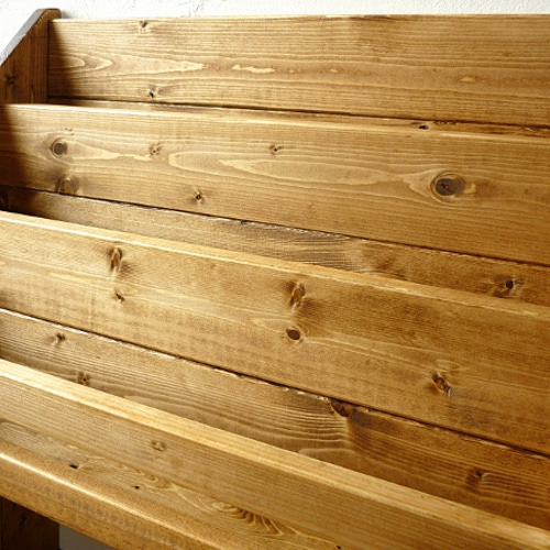 無垢木製マガジンラック*絵本収納棚*アンティークブラウンDW64 本棚