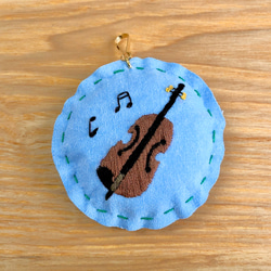 ハンドメイド　刺繍　バイオリンブランケット 0_023eb85aa16e198ef04ba75c8306
