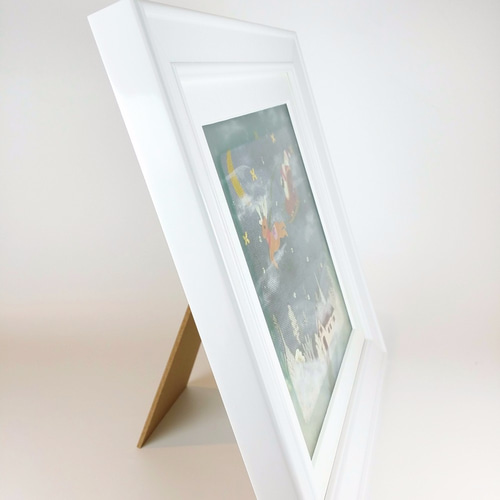 押し花額】（クリスマスのサンタクロース） その他アート Art