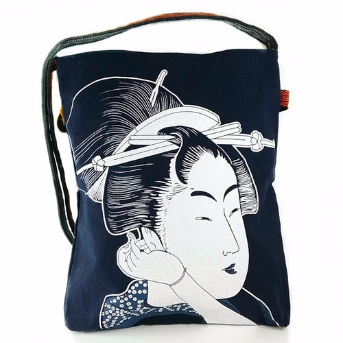 前掛けショルダーバック（歌舞伎役者／古布／帆布／酒屋さん前掛け  