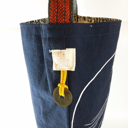 前掛けショルダーバック（歌舞伎役者／古布／帆布／酒屋さん前掛け  