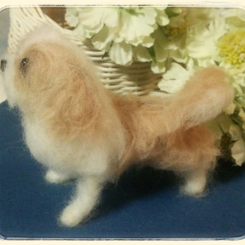 羊毛フェルト 犬 シーズー 16 羊毛フェルト なな絵布 通販