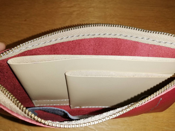 sachi様ご注文品　シンプル財布プラス　RED 3枚目の画像