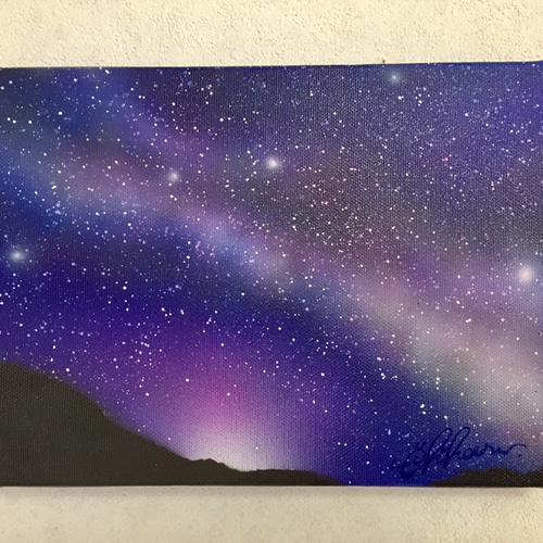 原画 1点物】星降る夜に / エアブラシアート 絵画 C: Colors 通販