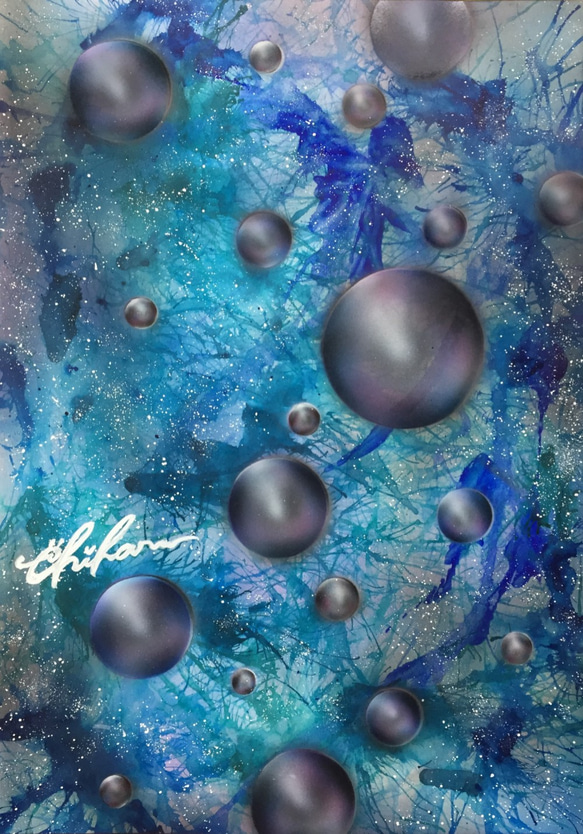 原画 1点物】Black Tears /エアブラシアート 絵画 C: Colors