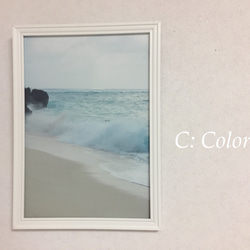 【送料無料】白い海の世界 アート写真（額なし） 2枚目の画像