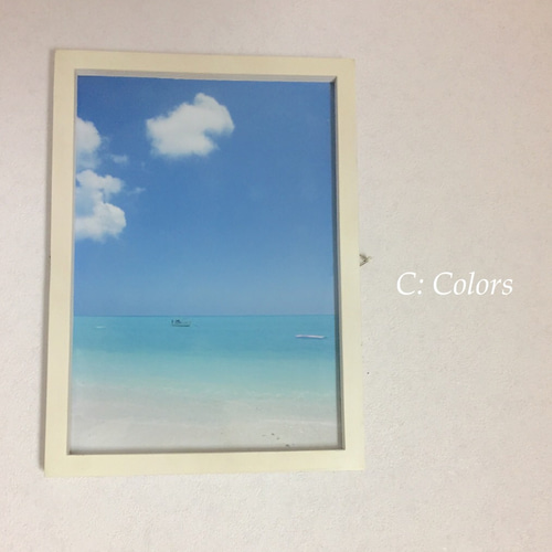☆再販④☆【送料無料】海と雲と浮き舟と アート写真（額なし） 写真