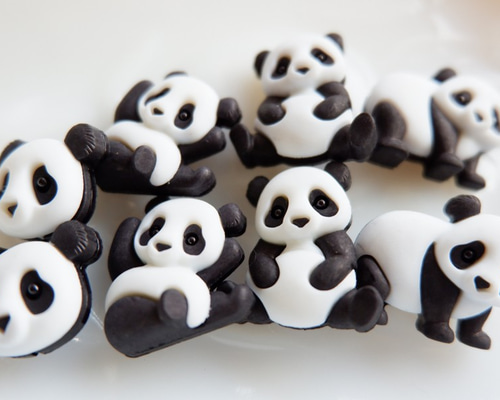 パンダのボタン8個セット ボタン ㈱サクラシーエス 通販 10551422