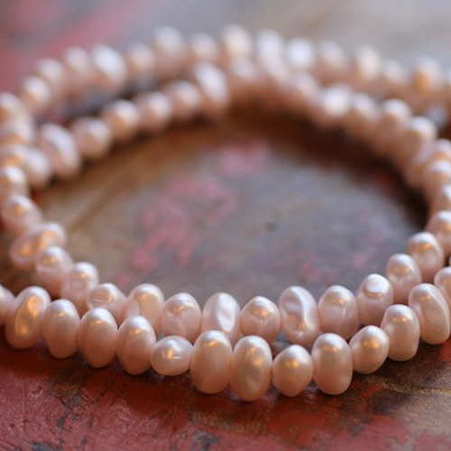 ジャパンヴィンテージ ミリアムハスケル 薄ピンクバロックパール