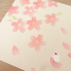 さくら咲く手染めイラスト（スクエアタイプ） 3枚目の画像