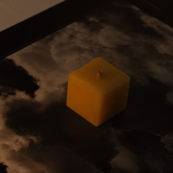 木芯キャンドル bees wax(CUBE) 4個セット 6枚目の画像