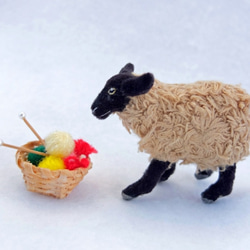 サフォーク羊　７ｃｍ 4枚目の画像