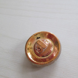 チェコガラスボタン　ゴールデンパープル 2枚目の画像