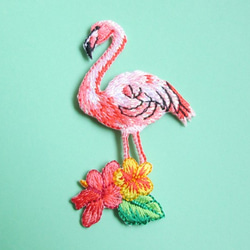 French Bird Applique Colorful Bird 火烈鳥 第1張的照片