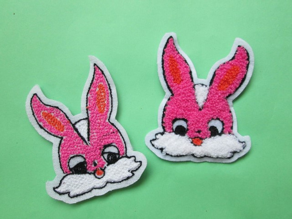 兔子的補丁粉紅色 第2張的照片