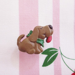 フランス　イヌのボタン　ショコラ 1枚目の画像