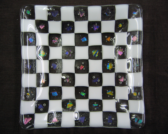 キラキラ輝くガラス皿　ＳＤ３６０ 1枚目の画像
