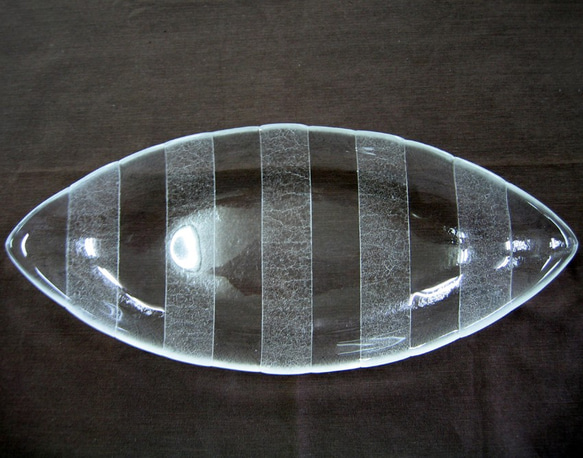 アーモンド型ガラスボウル　ＳＢ１７８ 1枚目の画像