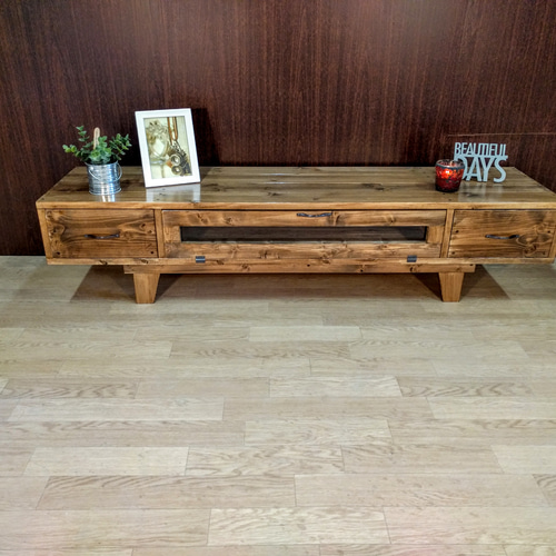 【ポメ子様ご予約品】テレビ台 AVボード パイン無垢材 120cm ハンドメイド テレビ台 テレビボード AVボード パイン無垢材 120cm ハンドメイド